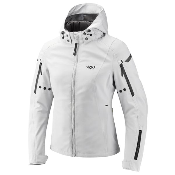 Motorcycle Jackets Ixon Burning Lady Light Grey Motorcycle Jackets Ixon Burning Lady Light Grey