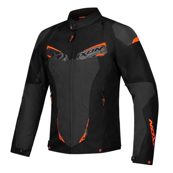 Motorcycle Jackets Ixon Caliber Black Anthracite Orange