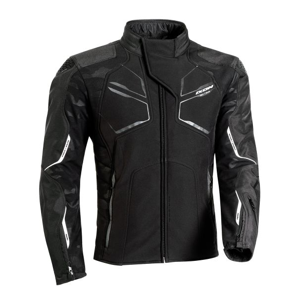 Motorcycle Jackets Ixon Cell Black Anthracite White Motorcycle Jackets Ixon Cell Black Anthracite White