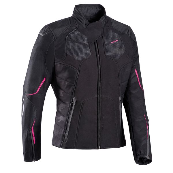 Motorcycle Jackets Ixon Cell Lady Black Fushia