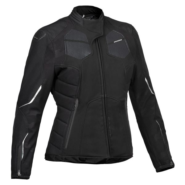 Motorcycle Jackets Ixon Cell Lady Black Silver