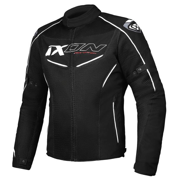 Motorcycle Jackets Ixon Flicker Black White Motorcycle Jackets Ixon Flicker Black White