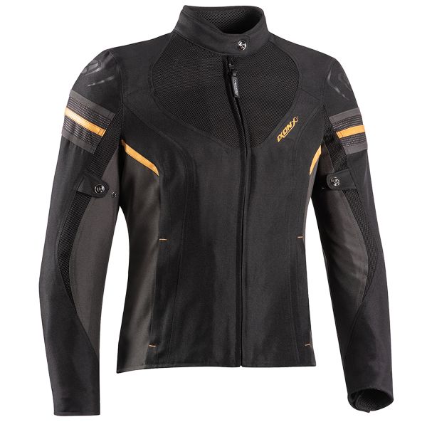 Motorcycle Jackets Ixon Ilana Evo Black Anthracite Gold