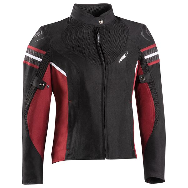 Motorcycle Jackets Ixon Ilana Evo Black Burgundy Motorcycle Jackets Ixon Ilana Evo Black Burgundy