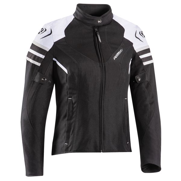 Motorcycle Jackets Ixon Ilana Evo Black White Grey Motorcycle Jackets Ixon Ilana Evo Black White Grey