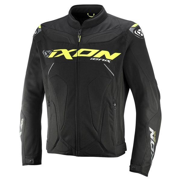 Motorcycle Jackets Ixon Ionix Black Yellow Grey