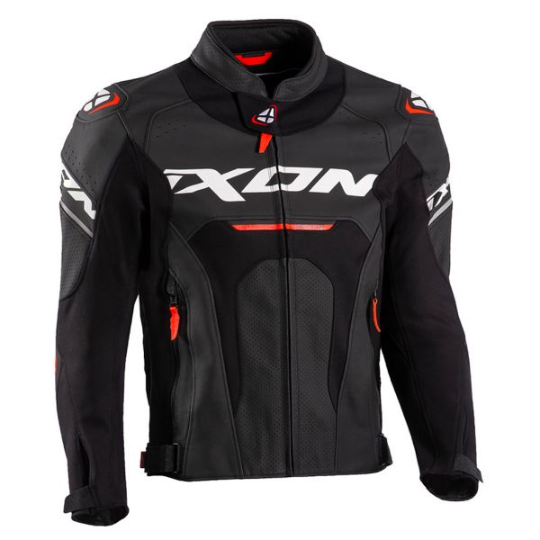 Motorcycle Jackets Ixon Jackal Jacket Black White Red Motorcycle Jackets Ixon Jackal Jacket Black White Red