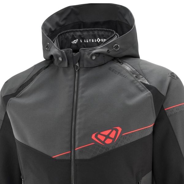 Ixon Section Black Anthracite Red