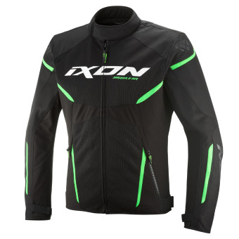 Motorcycle Jackets Ixon Striker 2 Air WP Black Green Motorcycle Jackets Ixon Striker 2 Air WP Black Green