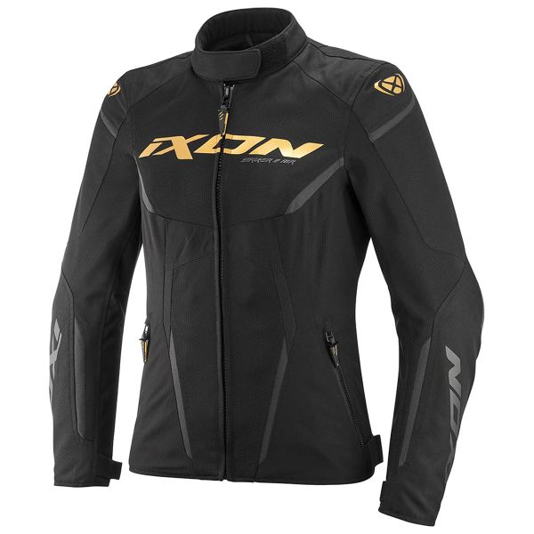Motorcycle Jackets Ixon Striker 2 Air WP Lady Black Gold Motorcycle Jackets Ixon Striker 2 Air WP Lady Black Gold
