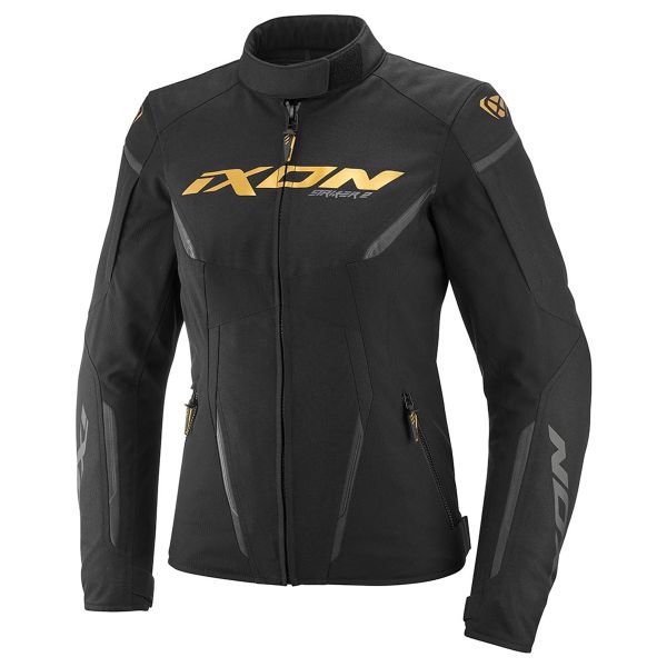 Motorcycle Jackets Ixon Striker 2 Lady Black Gold Motorcycle Jackets Ixon Striker 2 Lady Black Gold