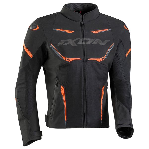 Motorcycle jacket Ixon Striker Air Black Orange in stock