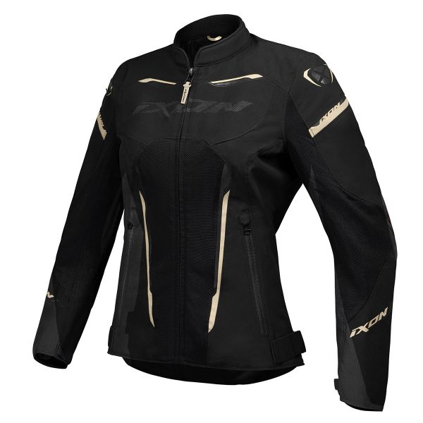 Motorcycle Jackets Ixon Striker Air LD Black Anthracite Gold