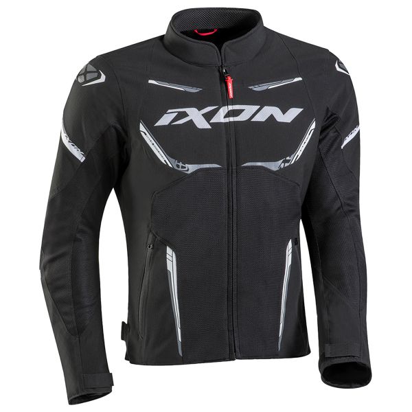 Motorcycle Jackets Ixon Striker Air WP Black White