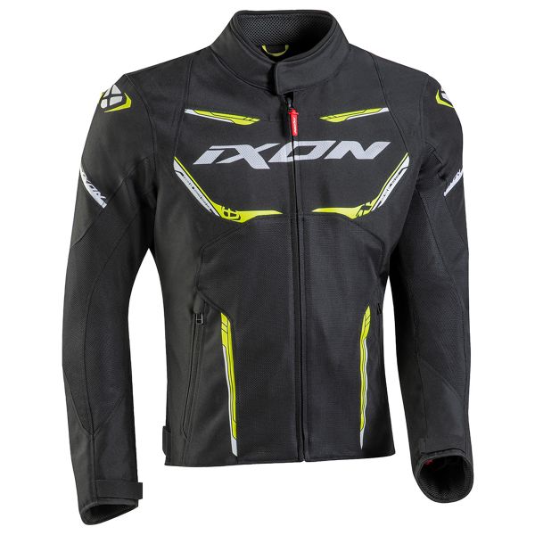 Motorcycle Jackets Ixon Striker Air WP Black Yellow Vif White