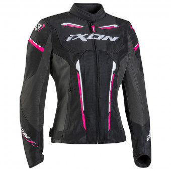 Motorcycle Jackets Ixon Striker Air WPL Black Anthracite Fuchsia