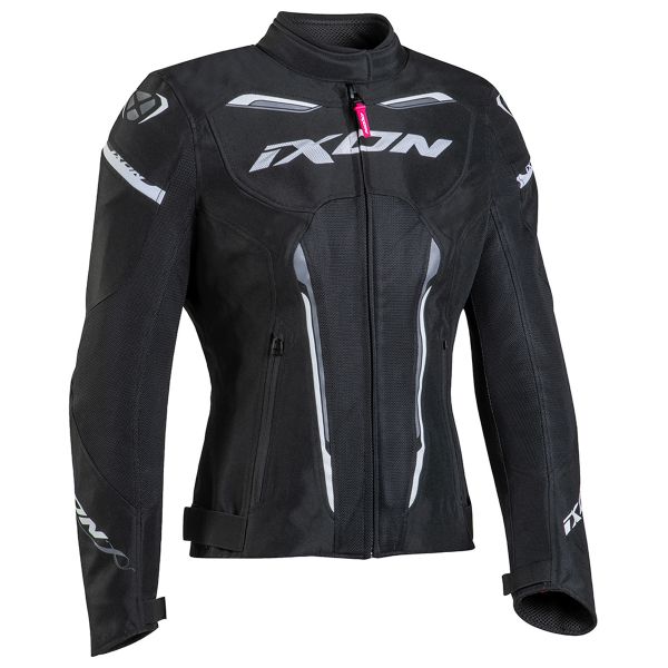 Motorcycle Jackets Ixon Striker Air WPL Black White