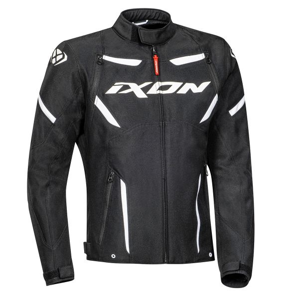Motorcycle Jackets Ixon Striker Black White CE Motorcycle Jackets Ixon Striker Black White CE