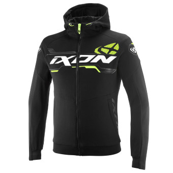 Motorcycle Jackets Ixon Touchdown Ultra Black White Bright Yellow Motorcycle Jackets Ixon Touchdown Ultra Black White Bright Yellow
