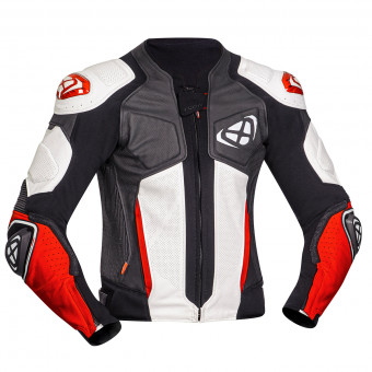 Motorcycle Jackets Ixon Vendetta Jacket Evo Black White Red