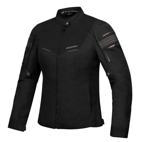 Motorcycle Jackets Ixon Wilana Black White Motorcycle Jackets Ixon Wilana Black White