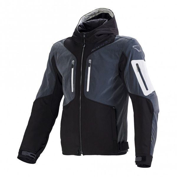 Motorcycle Jackets Macna Aytee Black Dark Grey Motorcycle Jackets Macna Aytee Black Dark Grey