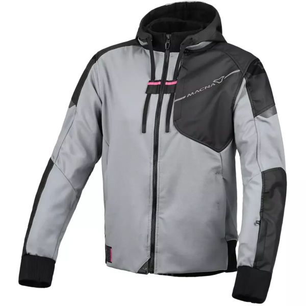 Motorcycle Jackets Macna Distec Woman Grey Black