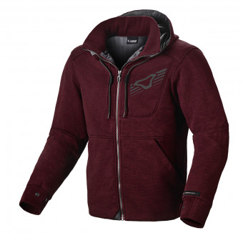 Motorcycle Jackets Macna District Hoodie Burgundy