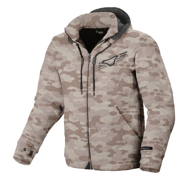 Motorcycle Jackets Macna District Hoodie Green Print