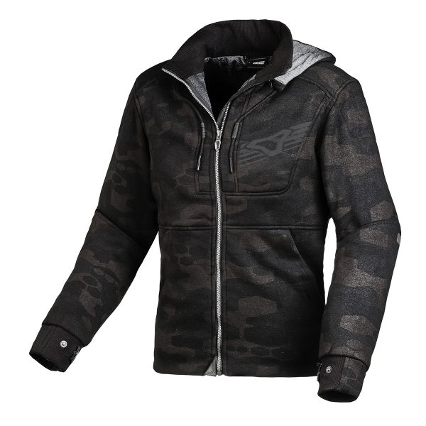 Motorcycle Jackets Macna District Hoodie Lady Grey Print Motorcycle Jackets Macna District Hoodie Lady Grey Print