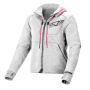 Motorcycle Jackets Macna District Hoodie Lady Light Grey