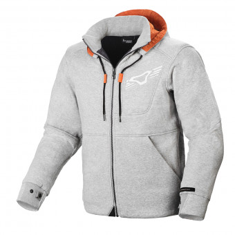 Motorcycle Jackets Macna District Hoodie Light Grey