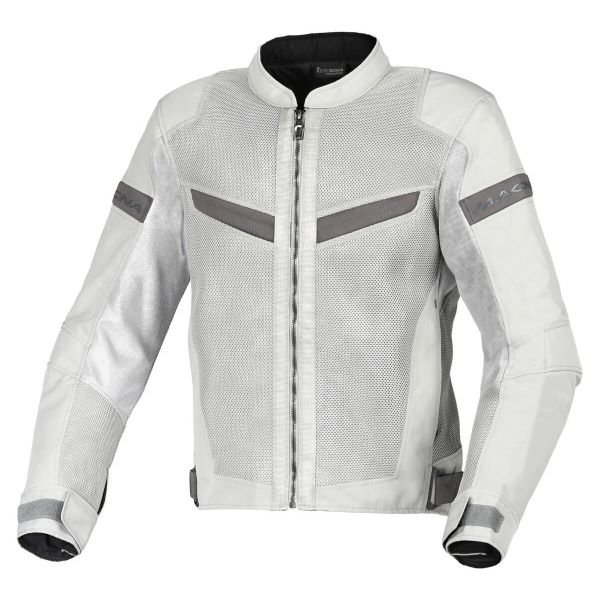 Motorcycle Jackets Macna Velotura Light Grey