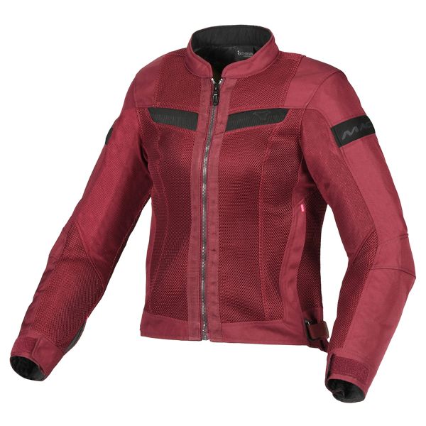 Motorcycle Jackets Macna Velotura Woman Dark Red