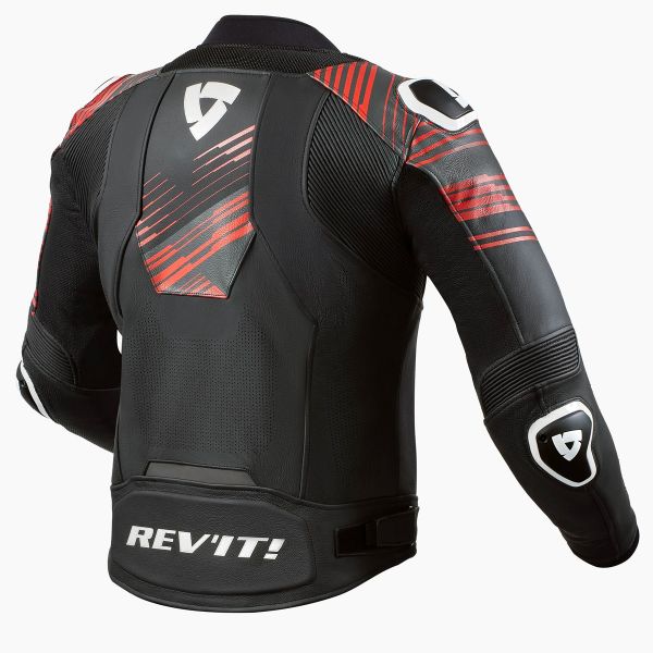 REV'IT Apex Jacket Black Neon Red