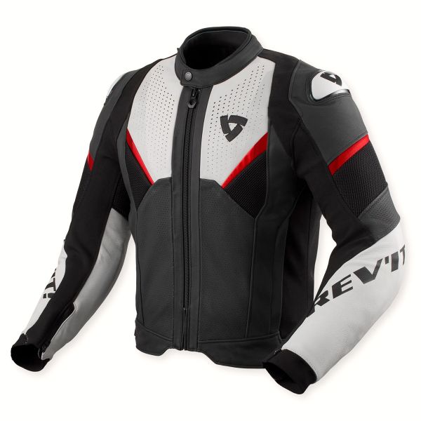 Motorcycle Jackets REV'IT Automate Black Light Grey