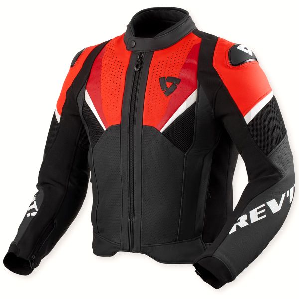 Motorcycle Jackets REV'IT Automate Black Neon Red