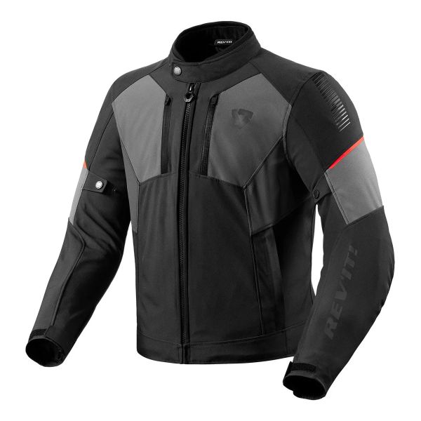 Motorcycle Jackets REV'IT Catalyst H2O Black Grey Motorcycle Jackets REV'IT Catalyst H2O Black Grey