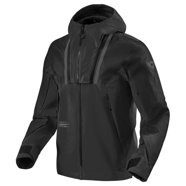 Motorcycle Jackets REV'IT Compenent 2 H2O Black Motorcycle Jackets REV'IT Compenent 2 H2O Black