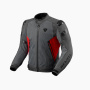 Motorcycle Jackets REV'IT Control Air H2O Grey Red