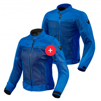 Motorcycle Jackets REV'IT Duo Eclipse Blue Man and Woman