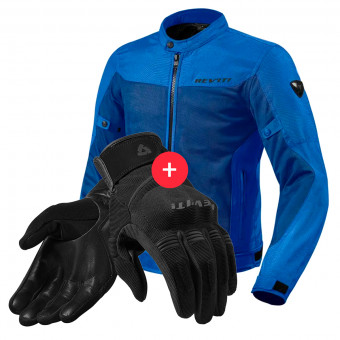 Motorcycle Jackets REV'IT Eclipse Blue + Mosca Black