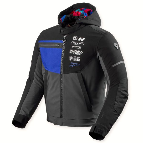 Motorcycle Jackets REV'IT Haste H2O Black Blue
