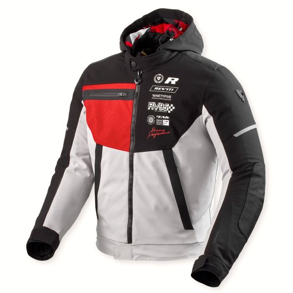 Motorcycle Jackets REV'IT Haste H2O Black Red