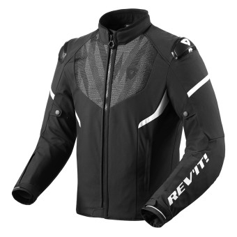 Motorcycle Jackets REV'IT Hyperspeed 2 H2O Black White