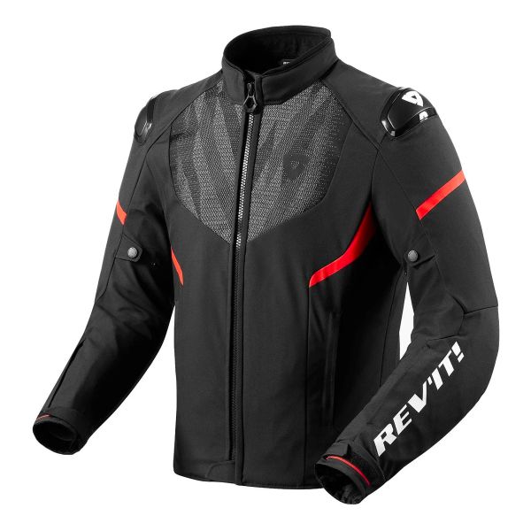 Motorcycle Jackets REV'IT Hyperspeed 2 H2O Black Neon Red