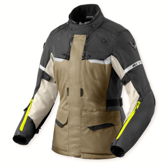 Motorcycle Jackets REV'IT Outback 4 H2O Ladies Green Anthracite