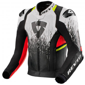 Motorcycle Jackets REV'IT Quantum 2 Pro Air White Neon Red
