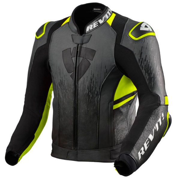 Motorcycle Jackets REV'IT Quantum 2 Charcoal Grey Neon Yellow