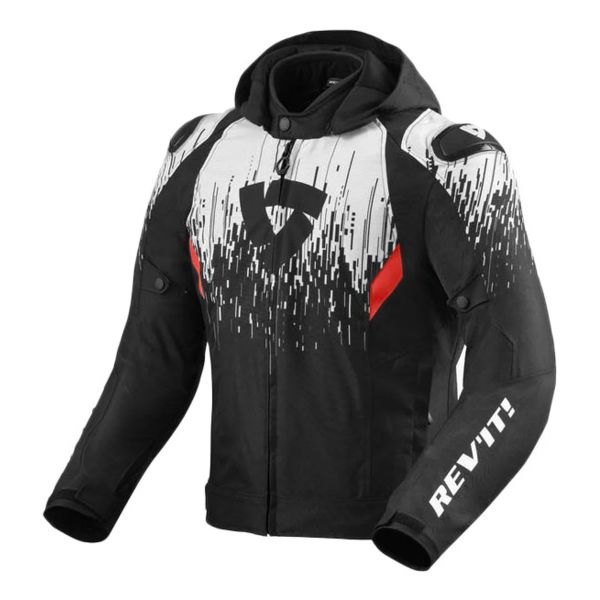 Motorcycle Jackets REV'IT Quantum 2 H2O Black White
